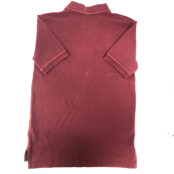 Polo Ralph Lauren Boy Classic Fit Mesh Short Sleeve Burgundy Polo sz M 10-12 - Picture 5 of 10